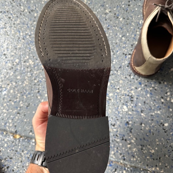 Cole Haan brown leather chukka boots